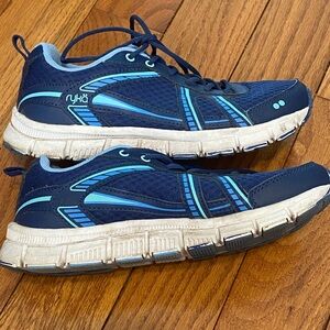 Women's Ryka Hailee Blue White Running Shoes Sneakers Size 7.5‎